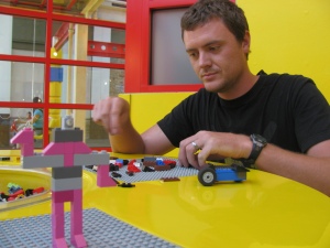 Andy loves Legos!
